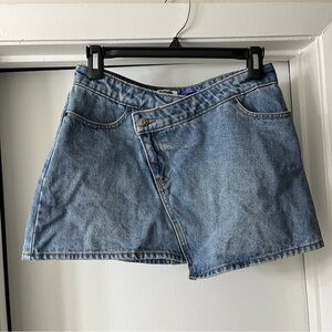 Future Collective, Asymmetrical denim mini skirt, size 2